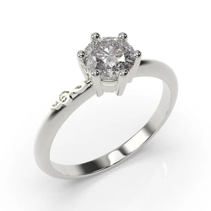 Music Note Engagement Ring Music Note Ring White MyUniqueRing Rings