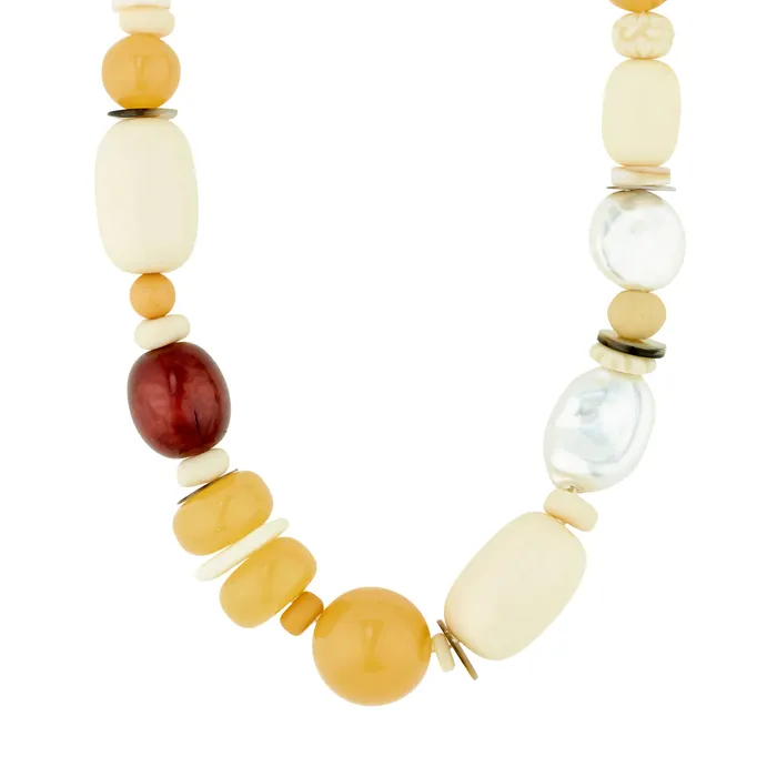 Necklaces Pilgrim Sun Gold Plated Beaded Necklace