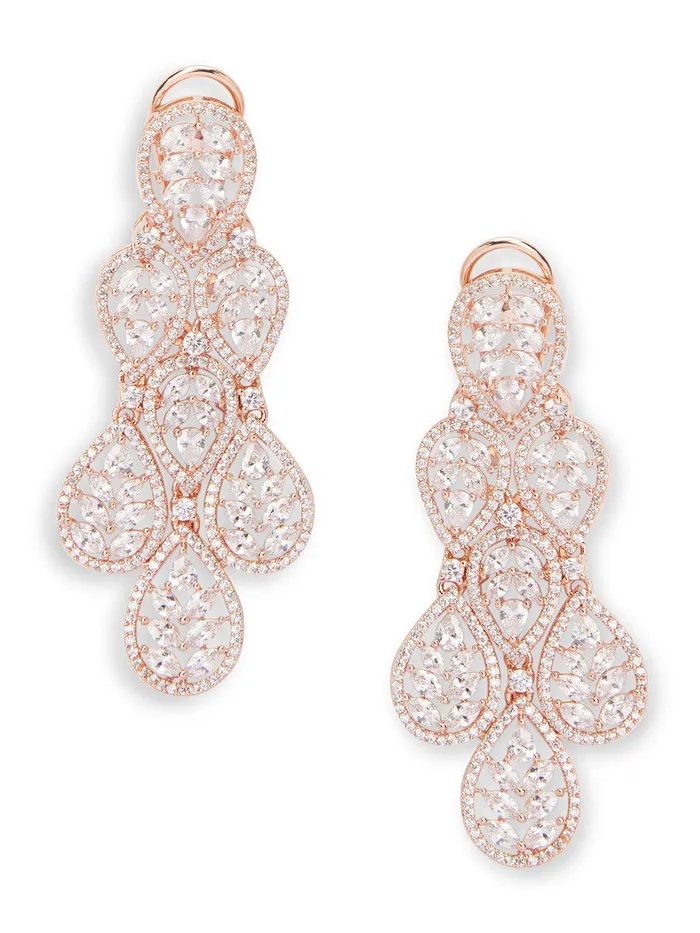 Necklaces Rose Radiant CZ Necklace Set Curio Cottage