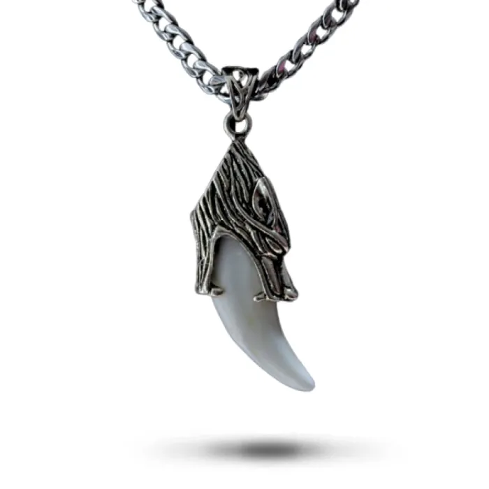 Necklaces Wolf Stuff Dire Wolf Tooth Necklace