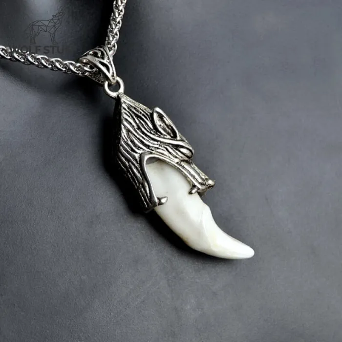 Necklaces Wolf Stuff Dire Wolf Tooth Necklace