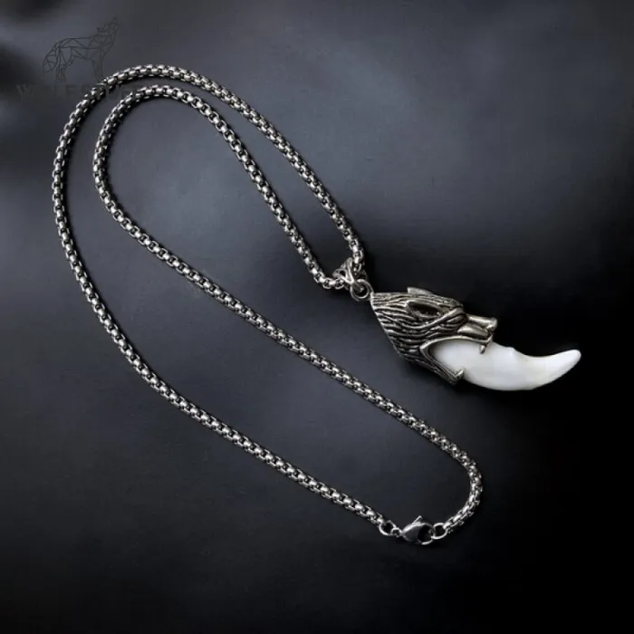 Necklaces Wolf Stuff Dire Wolf Tooth Necklace