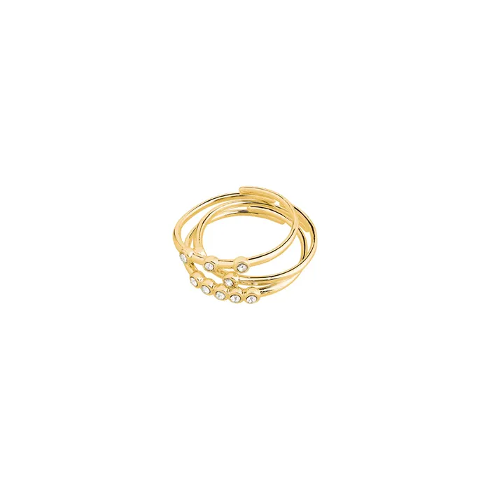 Pilgrim Rings Sloan Gold Plated Ring Set
