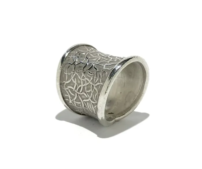 Rings Four Peaks Mining Co Thai Hill Tribe Silver Leaf Ring