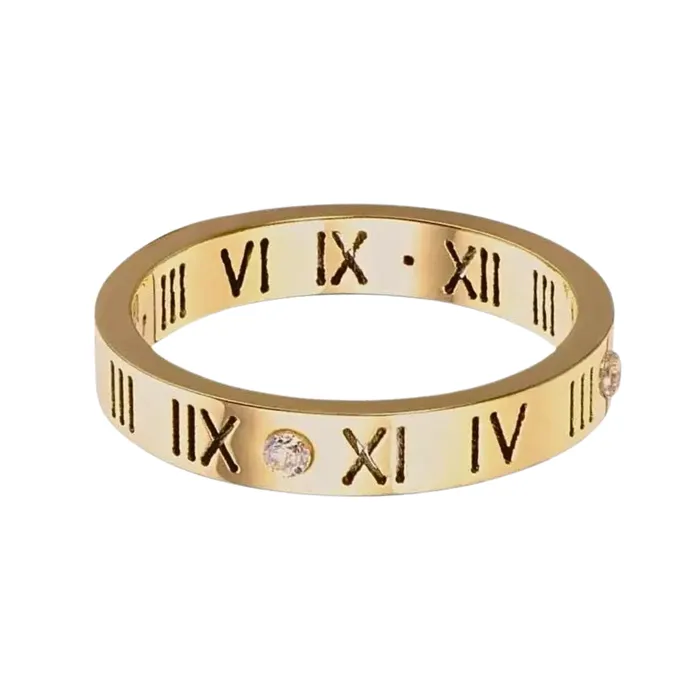 Rings KHLOE JEWELS Roman Numerals CZ Ring