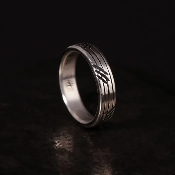 Rings Ring thin Scratches Purmanjewelry