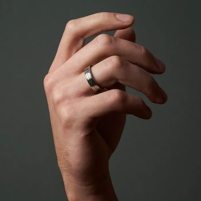 Rings Ring thin Scratches Purmanjewelry