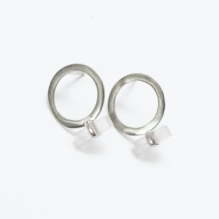 Rings Silver Rose Quartz Circle Wrap Studs Mimi Marge