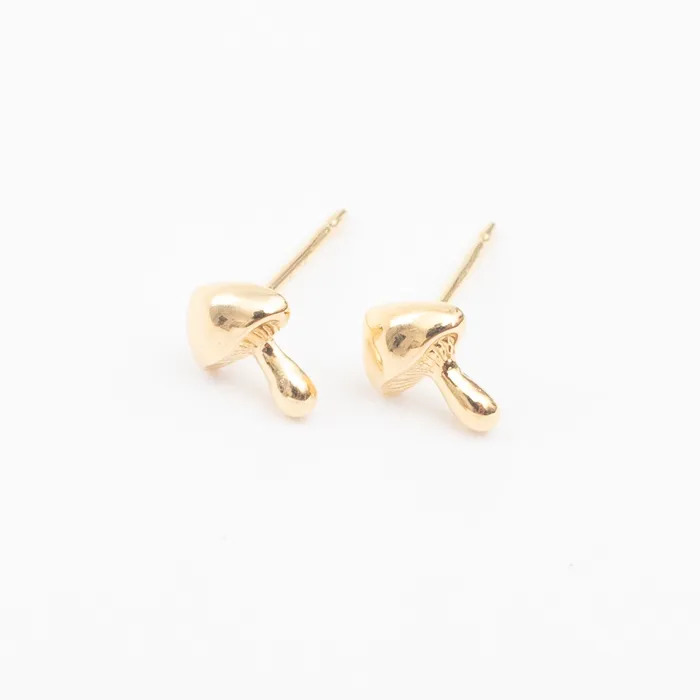 Tashi PreStyled Sets Gold Vermeil Shroom Studs