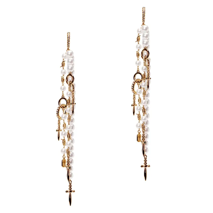 THORNE DYNASTY Earrings Betrayal Shower Earrings