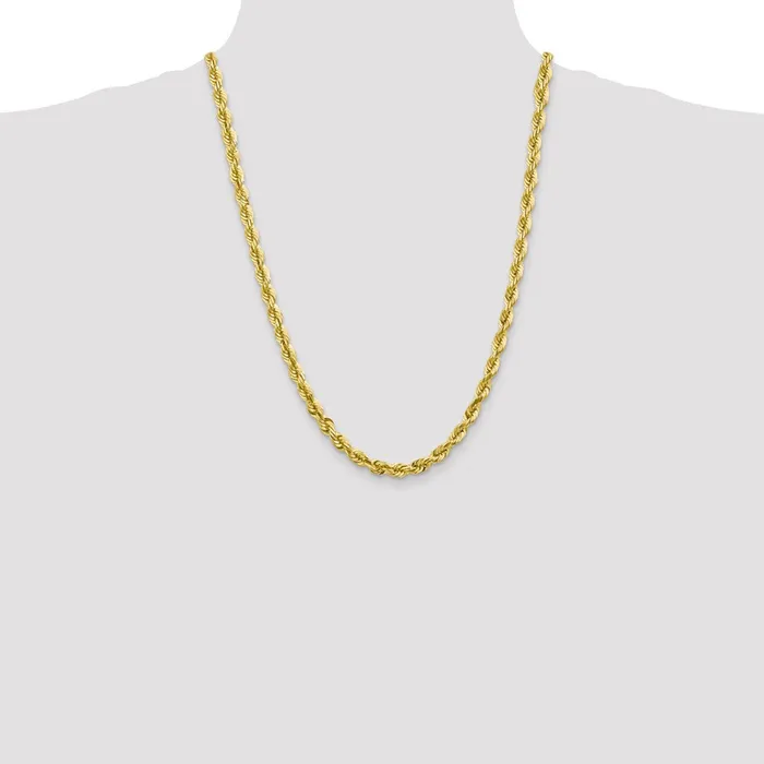 10k 55mm Diamondcut Rope ChainWBC10K04024 WB Choice Jewelry Necklaces