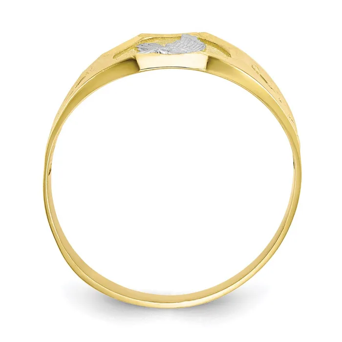 10k Rhodium Mens Eagle RingWBC10C1301 WB Choice Jewelry Rings