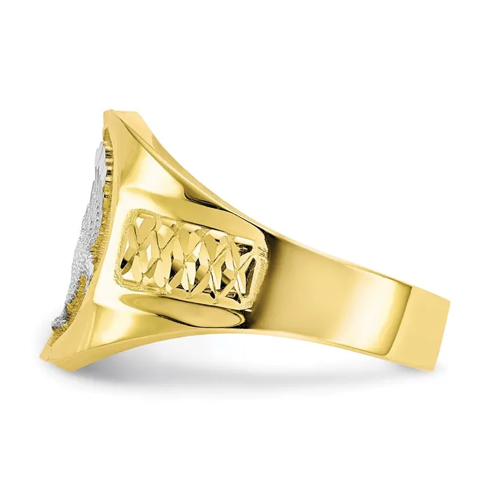 10k Rhodium Mens Eagle RingWBC10C1301 WB Choice Jewelry Rings