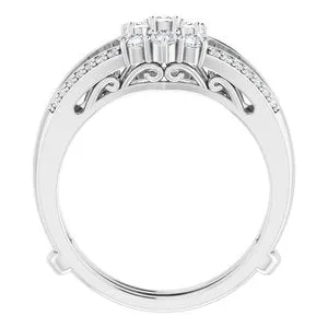 14K White 13 CTW Diamond Ring Guard 652100100PSTWBC WB Choice Jewelry Rings