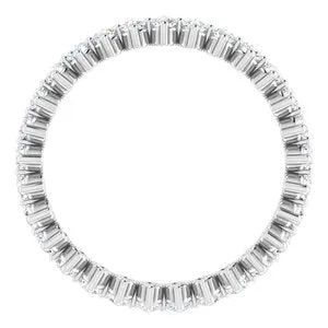 14K White 78 CTW Diamond Eternity Band 123487600024PSTWBC WB Choice Jewelry Rings