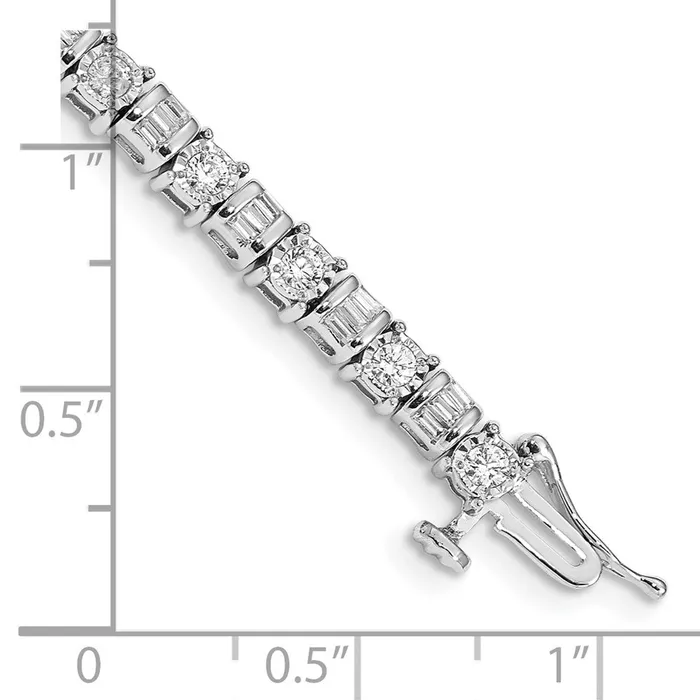 14k White Gold Diamond BraceletWBCBM4668200WA WB Choice Jewelry Bracelets