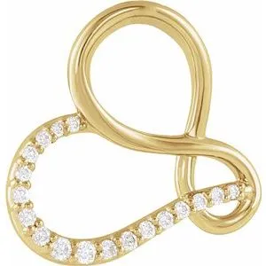 14K Yellow 07 CTW Diamond InfinityInspired Heart Pendant 86676601PSTWBC WB Choice Jewelry Necklaces 14K Yellow 07 CTW Diamond InfinityInspired Heart Pendant 86676601PSTWBC WB Choice Jewelry Necklaces