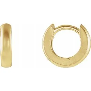14K Yellow 95 mm Hinged Hoop Earrings with Bead Blast Finish21631234183PSTWBC WB Choice Jewelry Earrings