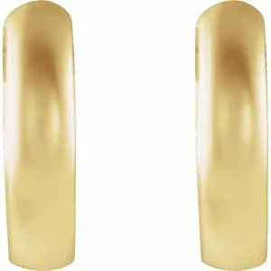 14K Yellow 95 mm Hinged Hoop Earrings with Bead Blast Finish21631234183PSTWBC WB Choice Jewelry Earrings