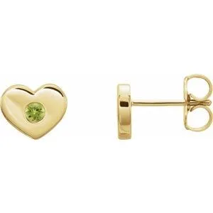 14K Yellow Peridot Heart Earrings 86336650PSTWBC WB Choice Jewelry Earrings 14K Yellow Peridot Heart Earrings 86336650PSTWBC WB Choice Jewelry Earrings