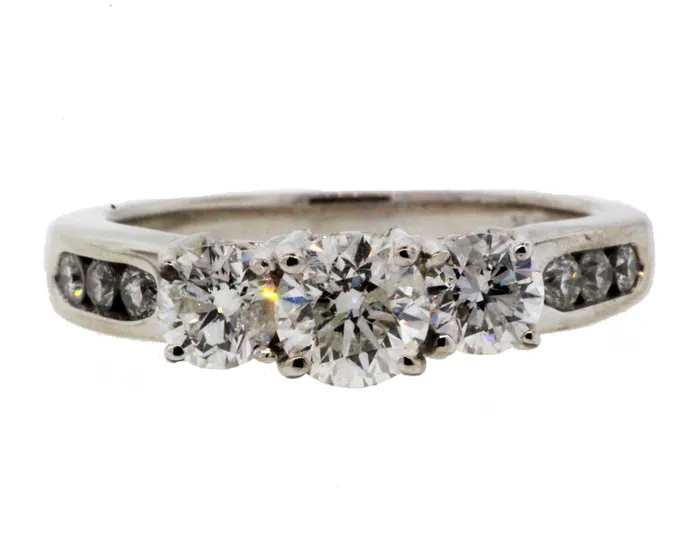 14KW 150CTTW DIAMOND 3 STONE ENGAGEMENT RING FULLERS PURCHASE FROM PUBLIC Rings 14KW 150CTTW DIAMOND 3 STONE ENGAGEMENT RING FULLERS PURCHASE FROM PUBLIC Rings
