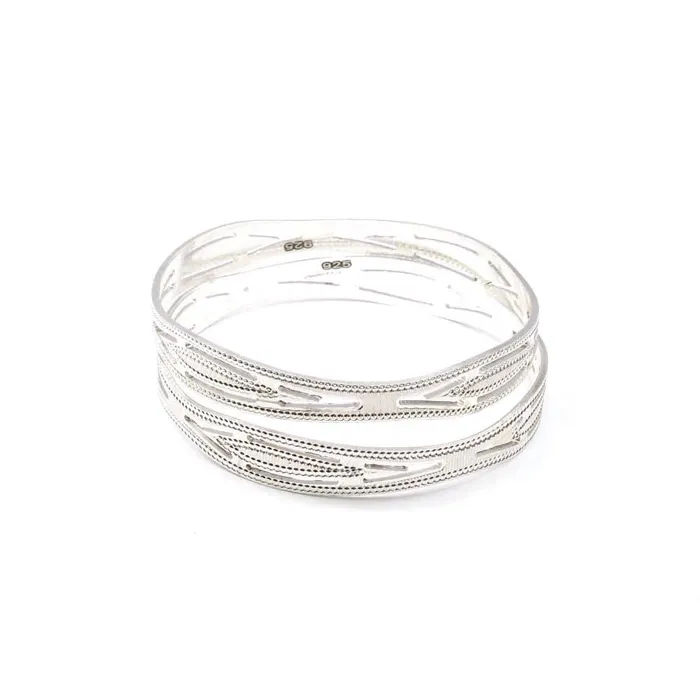 Bracelets Indian Style Solid Real Silver Women Bangles Bracelet Kangan Karizma Jewels