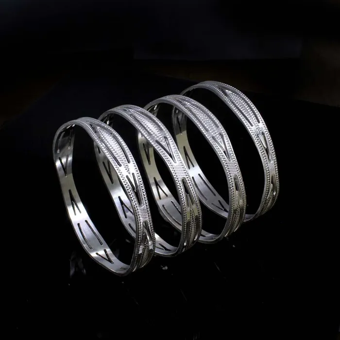Bracelets Indian Style Solid Real Silver Women Bangles Bracelet Kangan Karizma Jewels