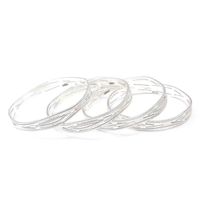 Bracelets Indian Style Solid Real Silver Women Bangles Bracelet Kangan Karizma Jewels