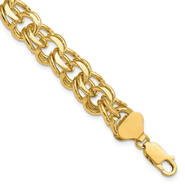Bracelets WB Choice Jewelry 14k Double Link Charm BraceletWBCDO5098