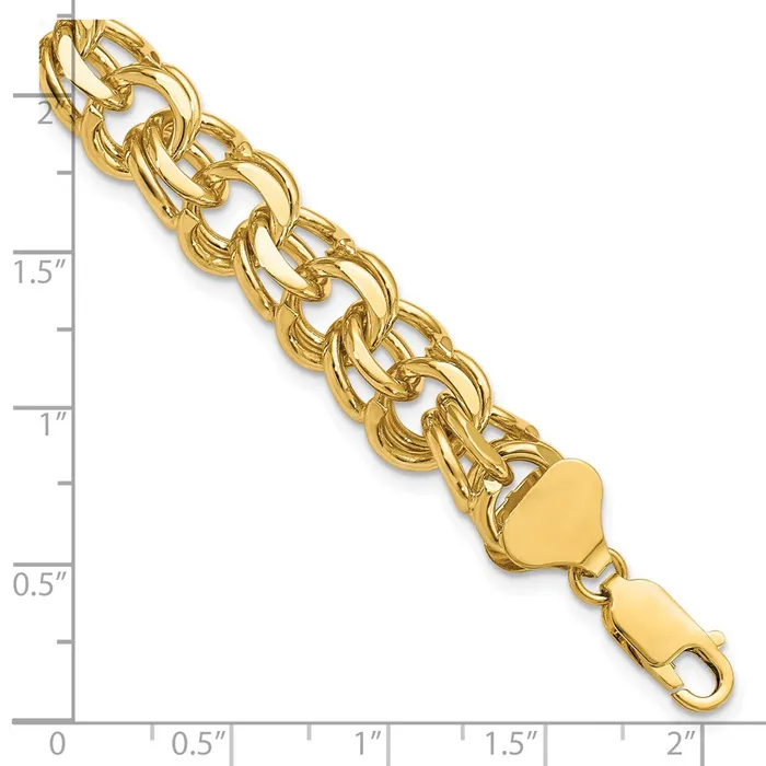 Bracelets WB Choice Jewelry 14k Double Link Charm BraceletWBCDO5098