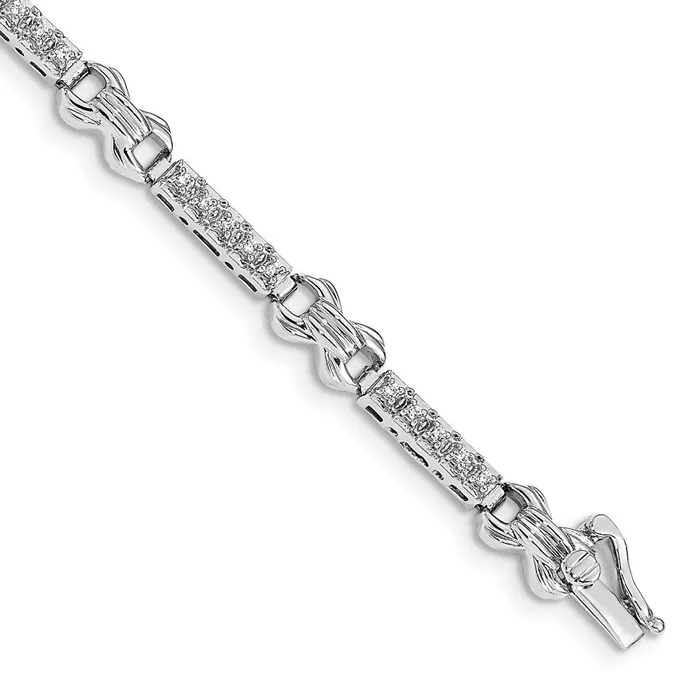 Bracelets WB Choice Jewelry 14k White Gold Diamond Fancy BraceletWBCBM4617033WA Bracelets WB Choice Jewelry 14k White Gold Diamond Fancy BraceletWBCBM4617033WA