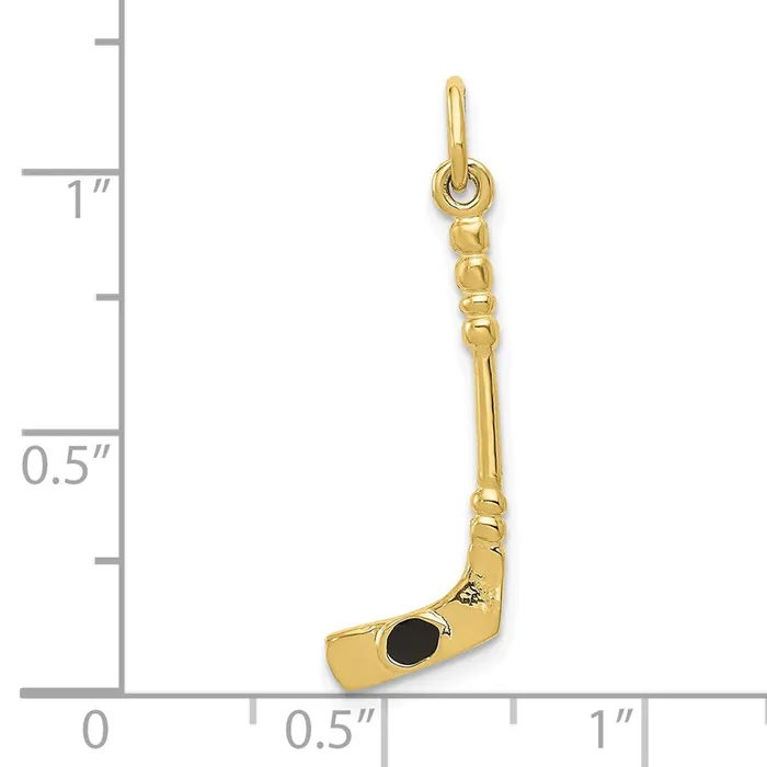 Charm Necklaces 10ky Hockey Stick with Enamel CharmWBC10A7614 WB Choice Jewelry Charm Necklaces 10ky Hockey Stick with Enamel CharmWBC10A7614 WB Choice Jewelry