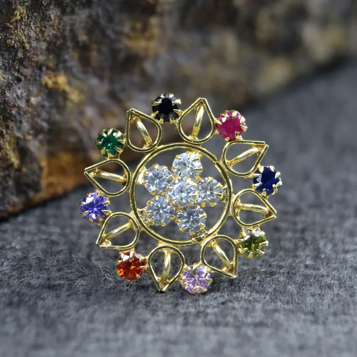 Cute Statement Real Sterling Silver Multi CZ Women Nose Stud Push Pin Karizma Jewels Earrings Cute Statement Real Sterling Silver Multi CZ Women Nose Stud Push Pin Karizma Jewels Earrings