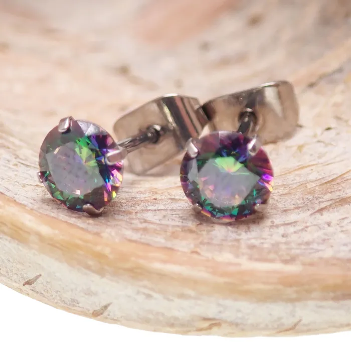 Earrings Titanium Earrings VM Crystal Halobes