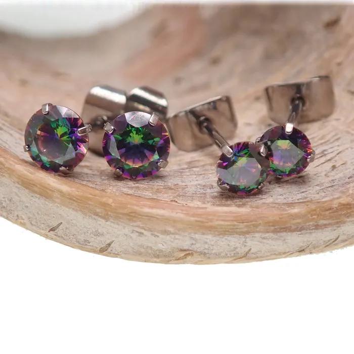 Earrings Titanium Earrings VM Crystal Halobes
