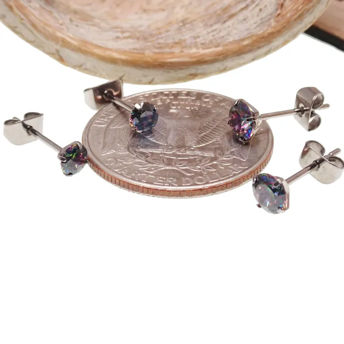 Earrings Titanium Earrings VM Crystal Halobes