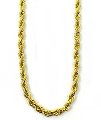 FULLERS PURCHASE FROM PUBLIC Necklaces 14KY 20 DIAMOND CUT ROPE CHAIN