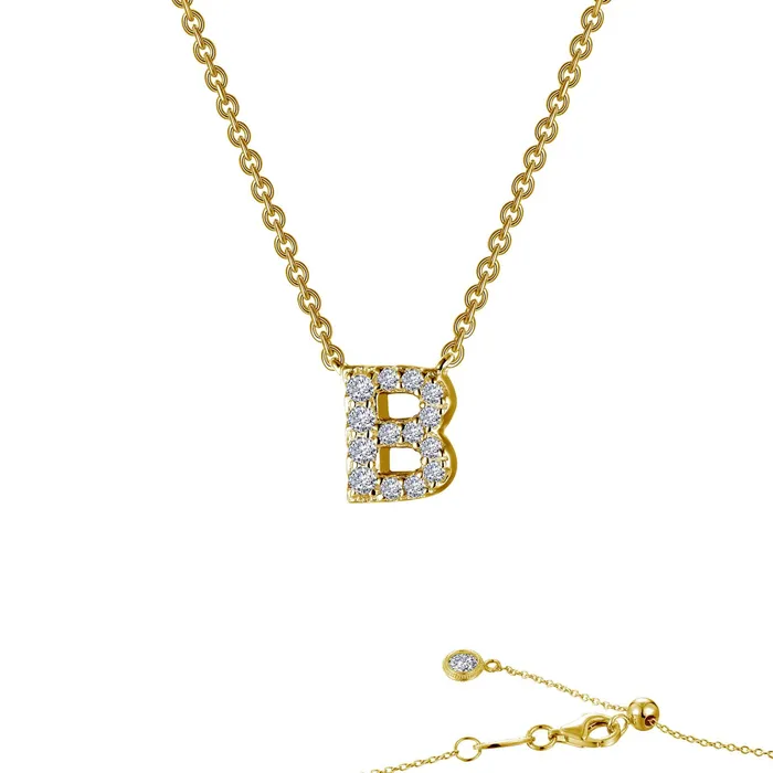 Necklaces Letter B Pendant Necklace Lafonn