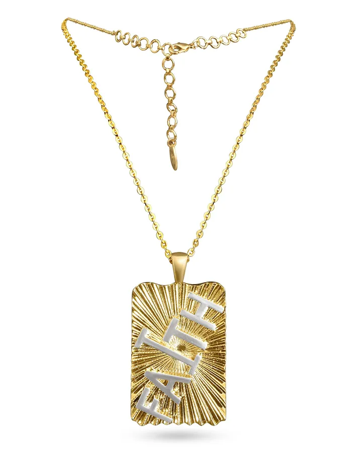 Necklaces PRERTO ECOMMERCE PRIVATE LIMITED Manifesting Faith Charm Necklace