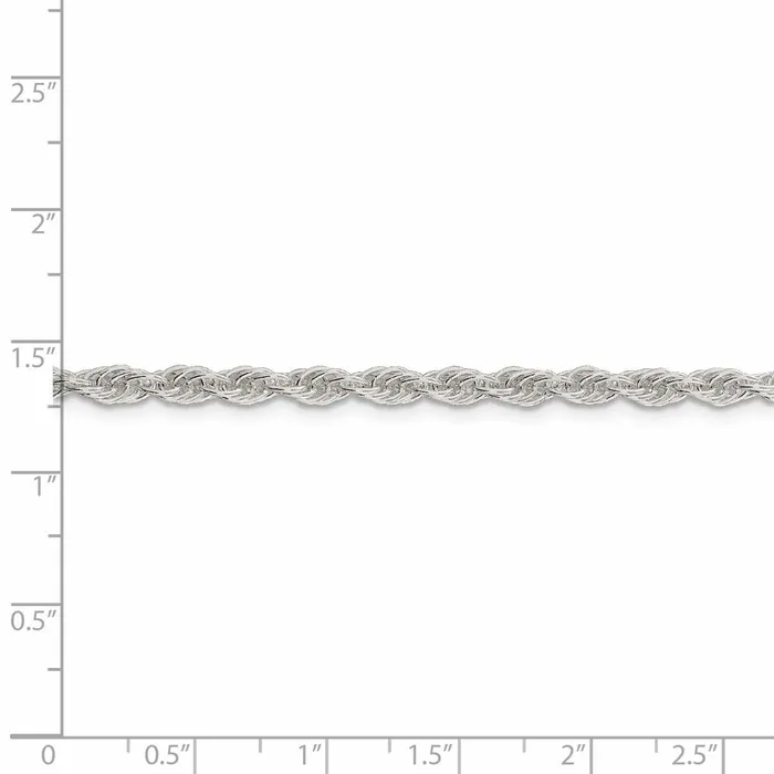 Necklaces Sterling Silver 38mm Loose Rope ChainWBCQFC20830 WB Choice Jewelry