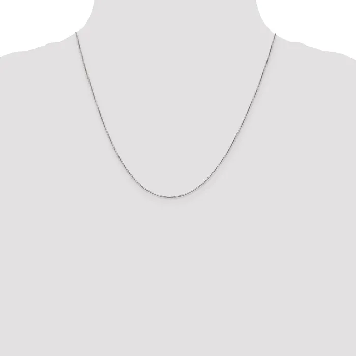 Necklaces WB Choice Jewelry 10K White Gold 7mm Box ChainWBC10KWB05020