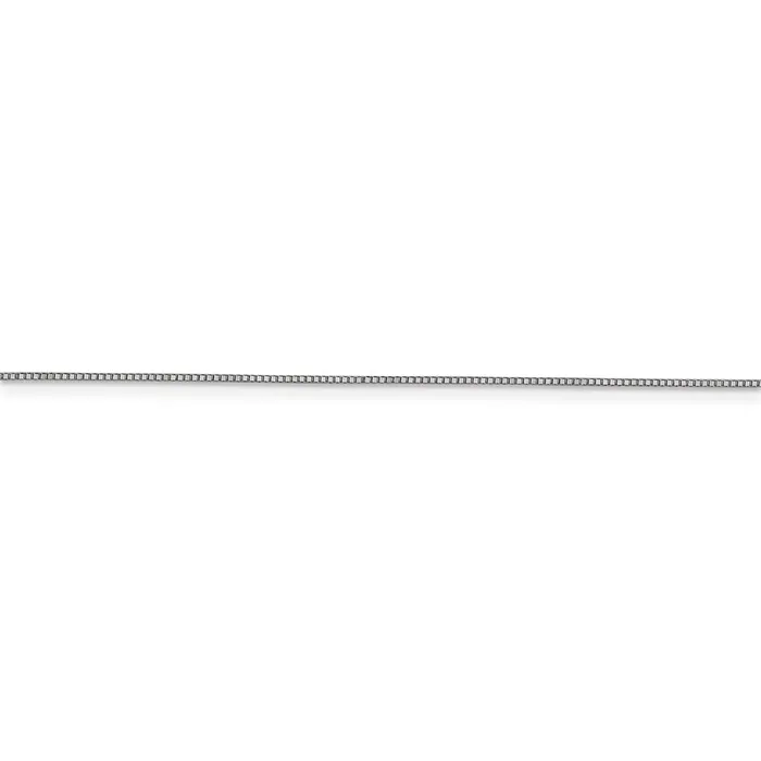 Necklaces WB Choice Jewelry 10K White Gold 7mm Box ChainWBC10KWB05020