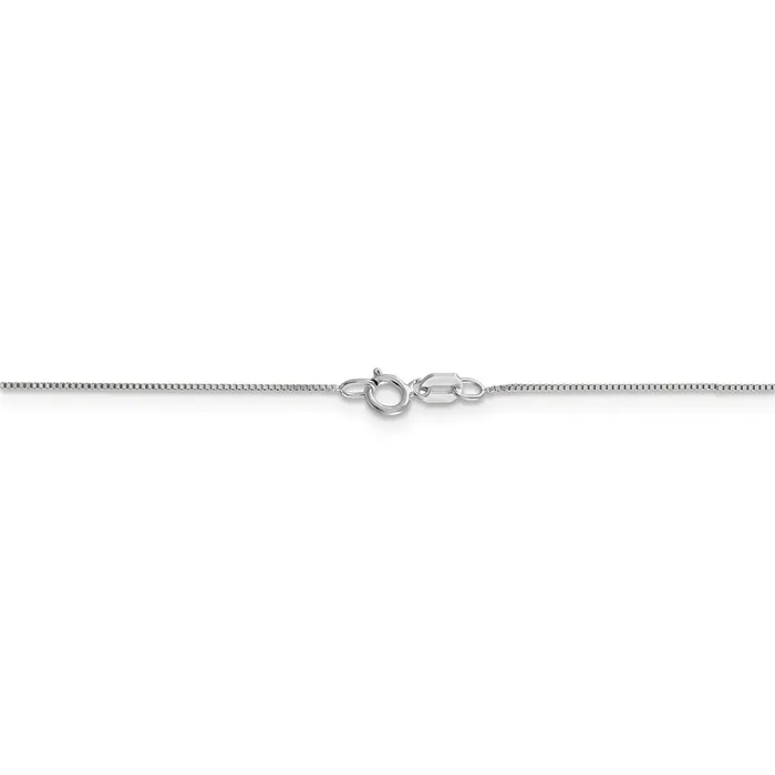 Necklaces WB Choice Jewelry 10K White Gold 7mm Box ChainWBC10KWB05020