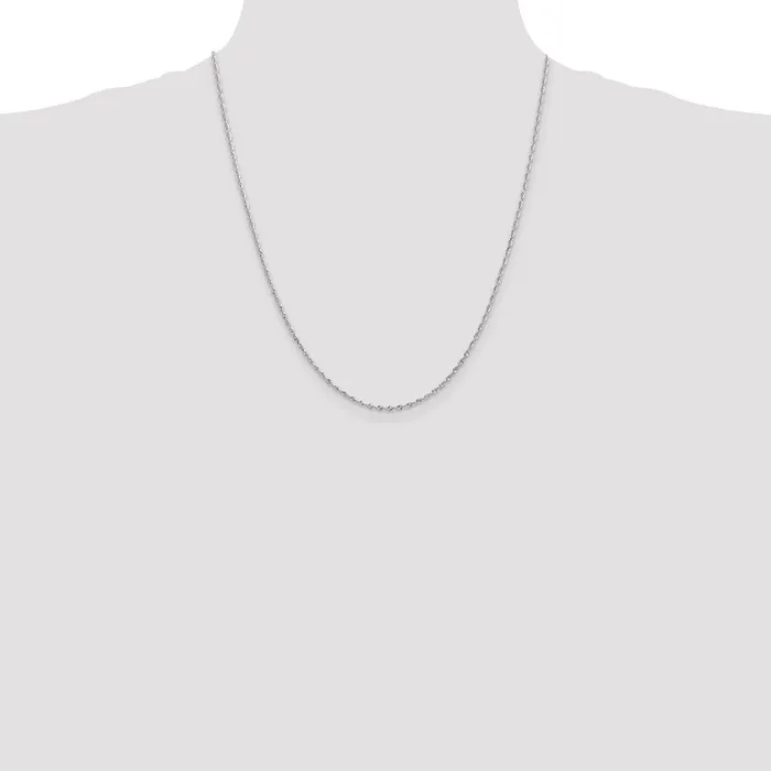 Necklaces WB Choice Jewelry 14k White Gold 185mm DC Quadruple Rope ChainWBCWQT01422