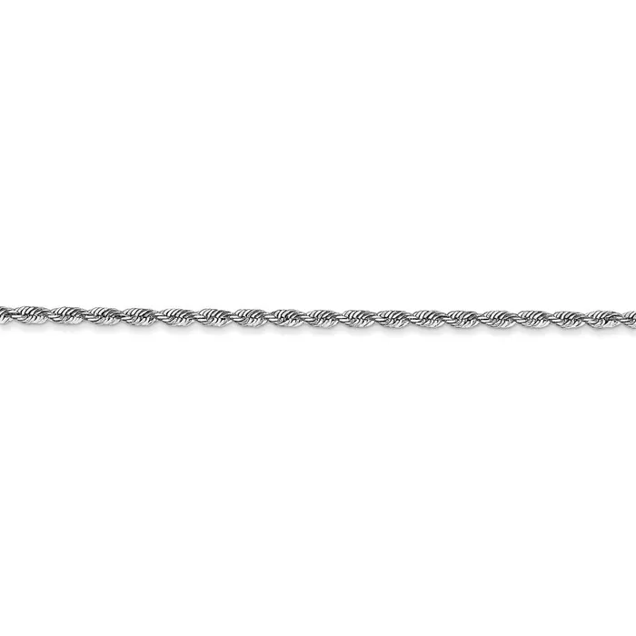 Necklaces WB Choice Jewelry 14k White Gold 185mm DC Quadruple Rope ChainWBCWQT01422
