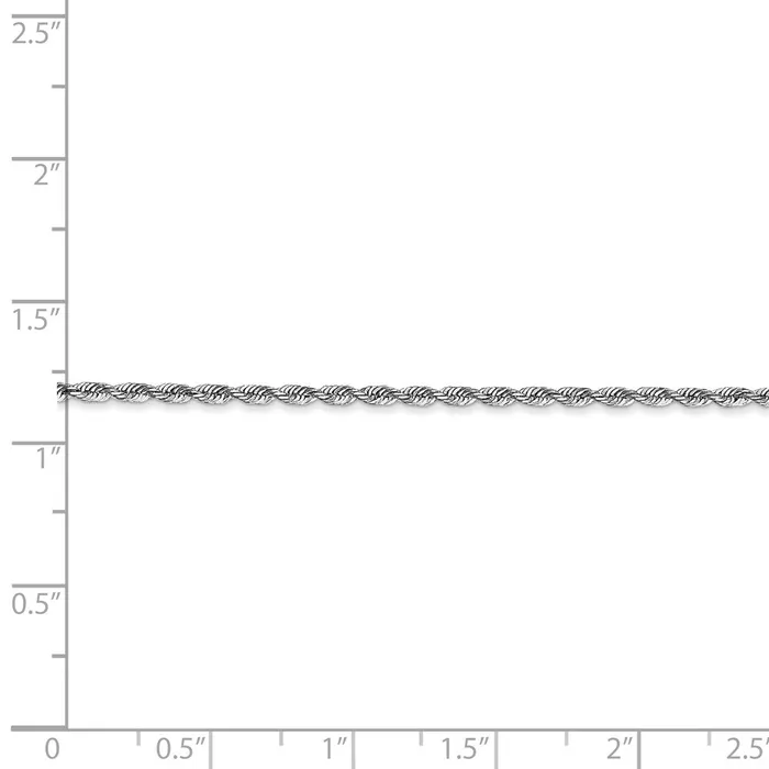 Necklaces WB Choice Jewelry 14k White Gold 185mm DC Quadruple Rope ChainWBCWQT01422