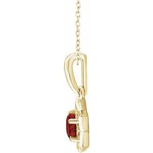 Necklaces WB Choice Jewelry 14K Yellow 3 mm Round January Youth Star Birthstone 15 Necklace653418634PSTWBC