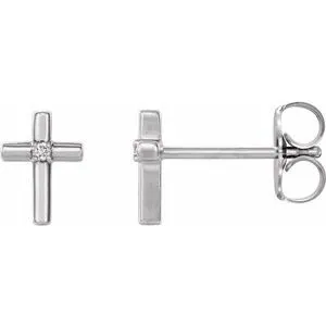 Platinum 01 CTW Diamond Cross Earrings R17024603PSTWBC WB Choice Jewelry Earrings Platinum 01 CTW Diamond Cross Earrings R17024603PSTWBC WB Choice Jewelry Earrings