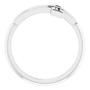 Platinum Cross Ring R43076104PSTWBC WB Choice Jewelry Rings