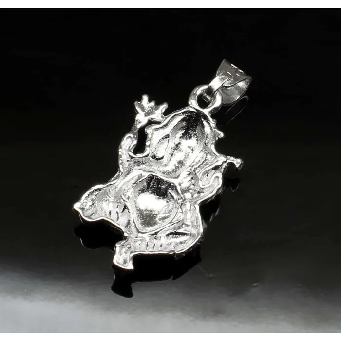 Pure Solid Silver Lord Ganesha ganpati religious God Pendant Karizma Jewels Necklaces